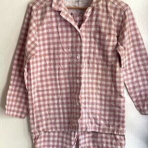 Cozy Cotton Pink Gingham Women’s Pajama Set